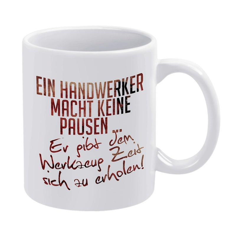 Tailorly White Ceramic 11 oz Mug - text humorous