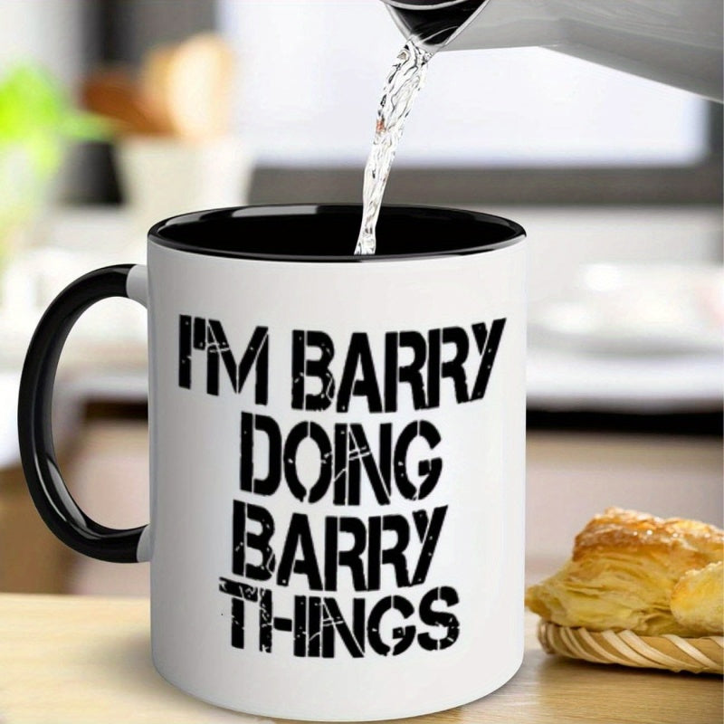 Tailorly Black Accent 11 oz Mug - i am in black with white lettering