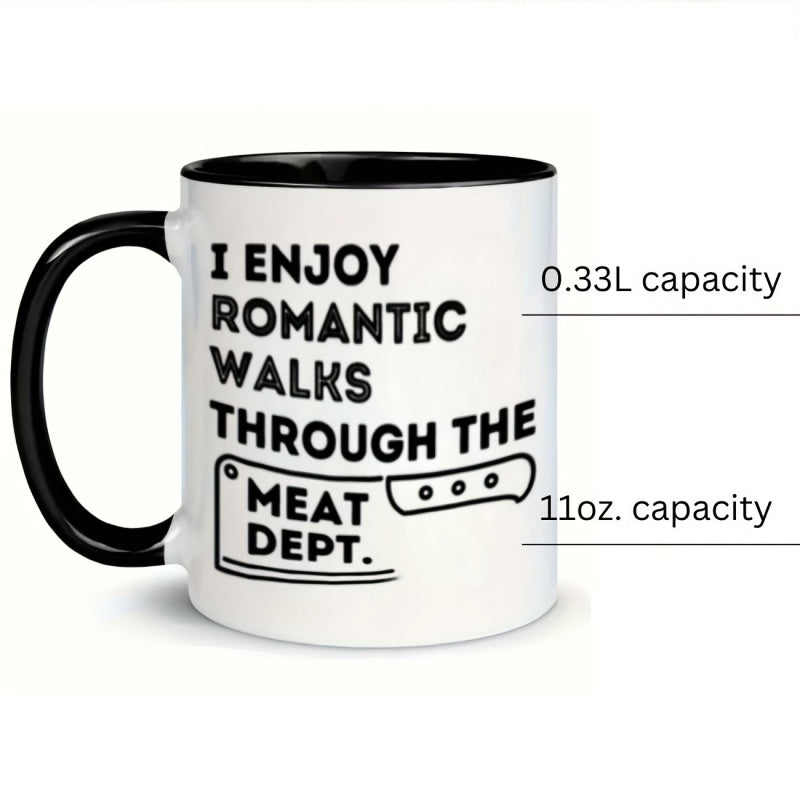 Tailorly Black Accent 11 oz Mug - knife text