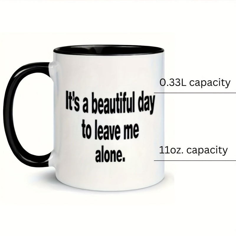 Tailorly Black Accent 11 oz Mug - text quote funny
