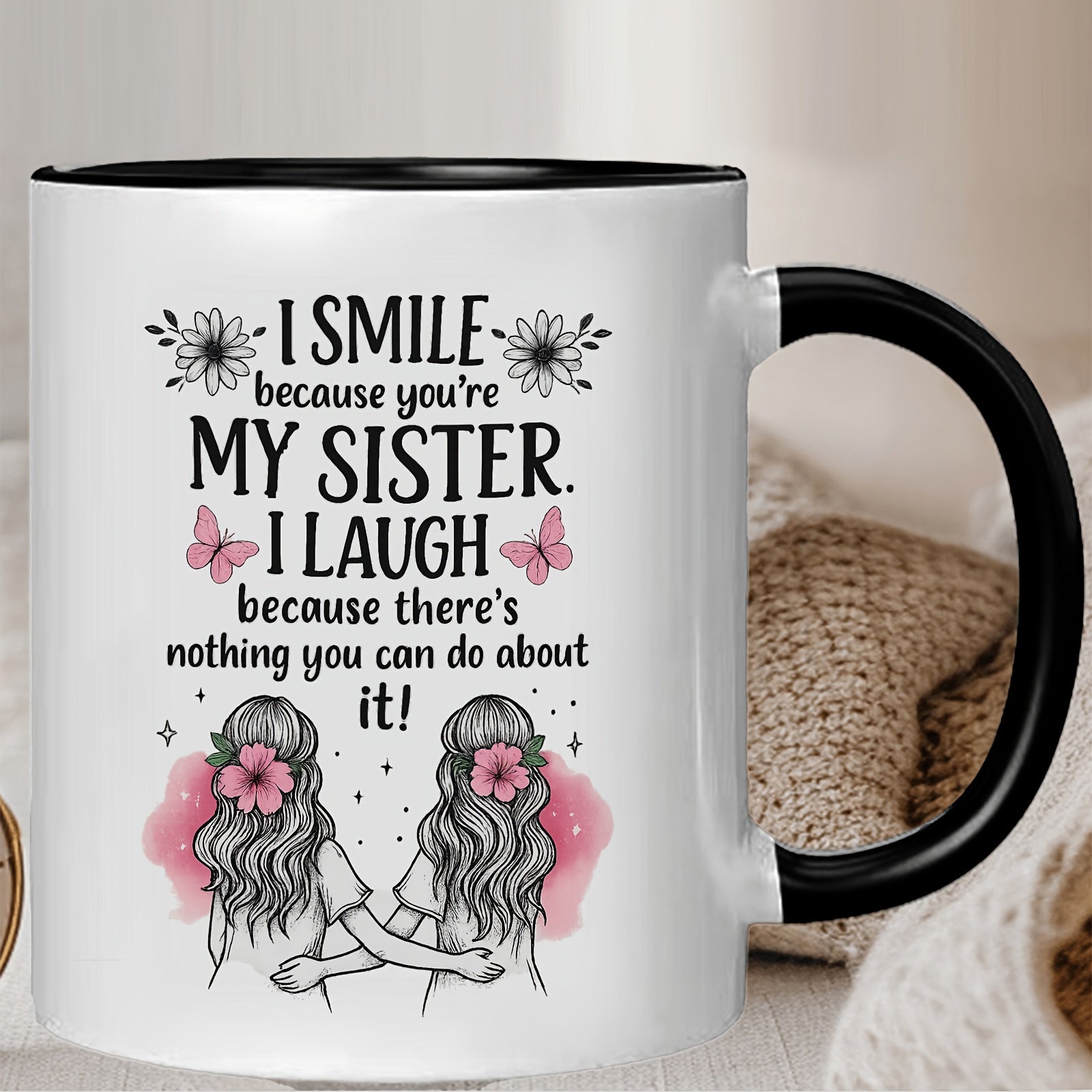 Tailorly Black Accent 11 oz Mug - adorable cartoon