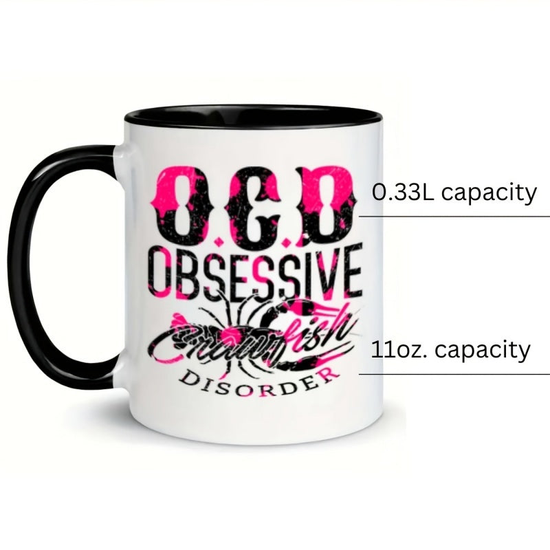 Tailorly Black Accent 11 oz Mug - a single piece of your thoughtful gift all hot beverages featuring items themed around cake