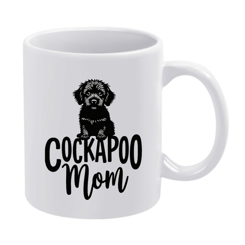 Tailorly White Ceramic 11 oz Mug - roosterapoo mom text