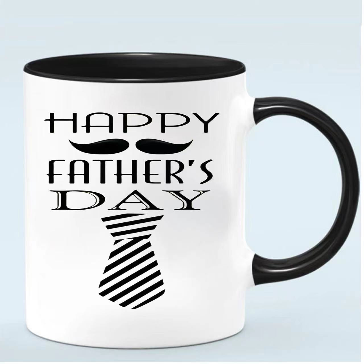 Tailorly Black Accent 11 oz Mug - fathers day text