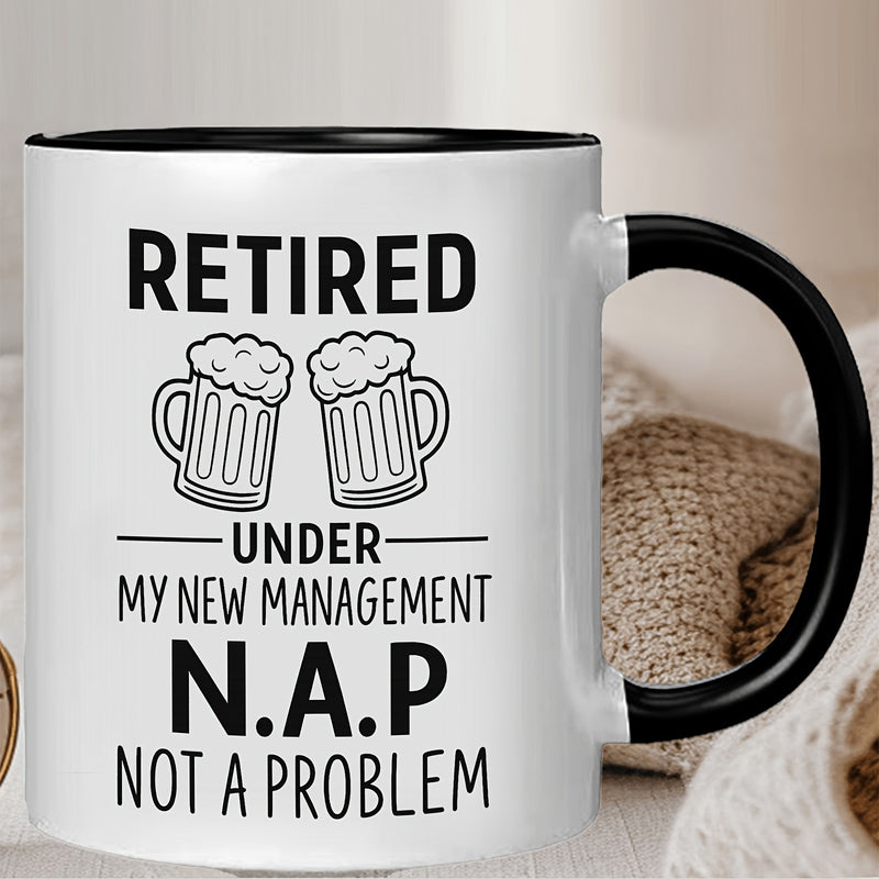 Tailorly Black Accent 11 oz Mug - humorous beer mugs and text design
