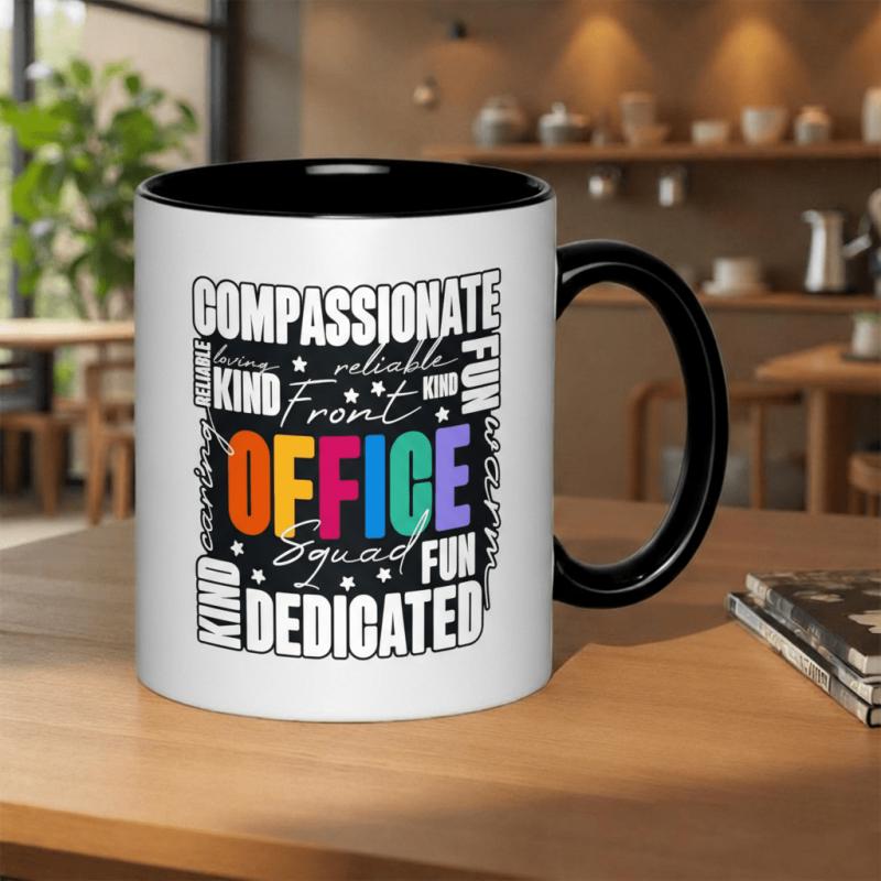 Tailorly Black Accent 11 oz Mug - a fun and 11oz ceramic mug featuring a full wrap design and grandparents its dishwasher and microwave safe making