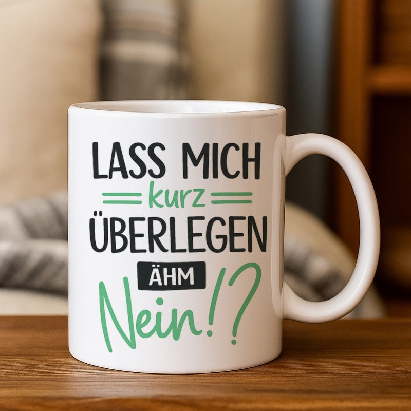 Tailorly White Ceramic 11 oz Mug - humorous german office workers
