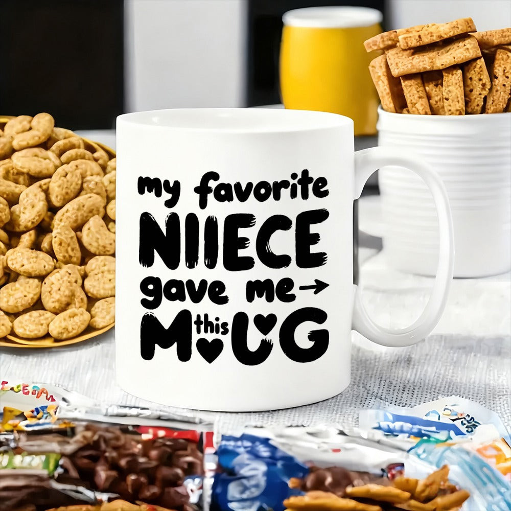 Tailorly White Ceramic 11 oz Mug - fun and design