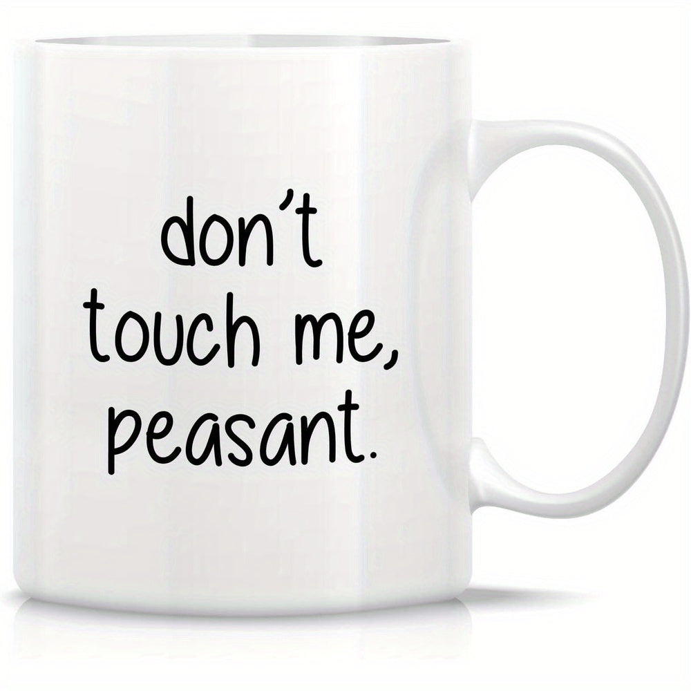 Tailorly White Ceramic 11 oz Mug - Funny Sarcastic Me in black text on white background