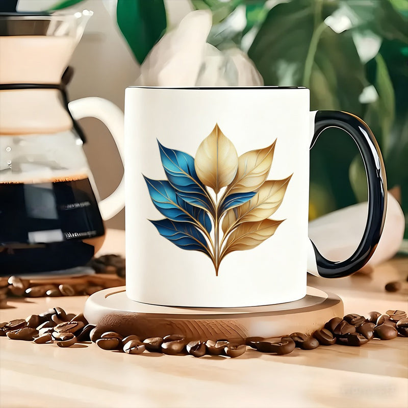 Tailorly Black Accent 11 oz Mug - golden design