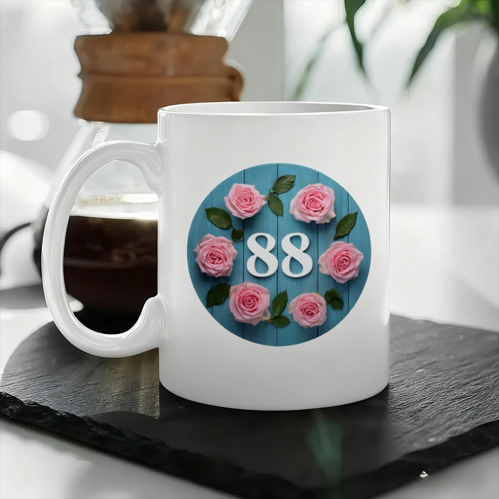 Tailorly White Ceramic 11 oz Mug - 88