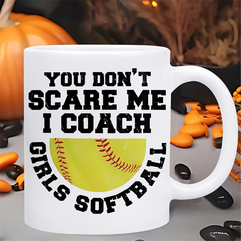 Tailorly White Ceramic 11 oz Mug - humorous text related to coffee and golf