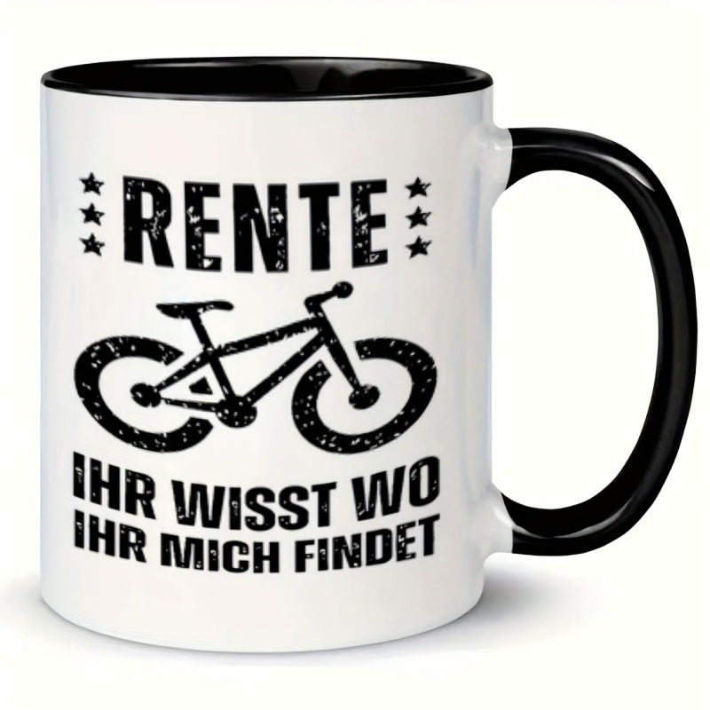 Tailorly Black Accent 11 oz Mug - german text bike rental rules