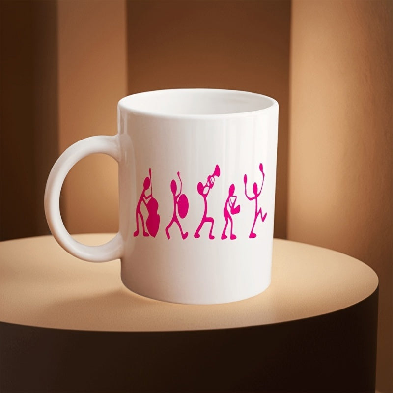 Tailorly White Ceramic 11 oz Mug - musicians band funny text