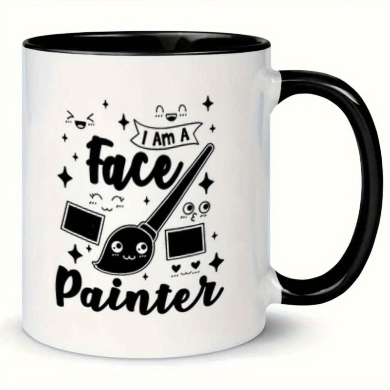 Tailorly Black Accent 11 oz Mug - brush sparkles