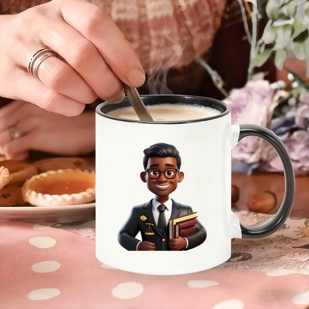 Tailorly Black Accent 11 oz Mug - elegant design