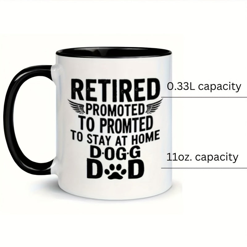 Tailorly Black Accent 11 oz Mug - text design animal