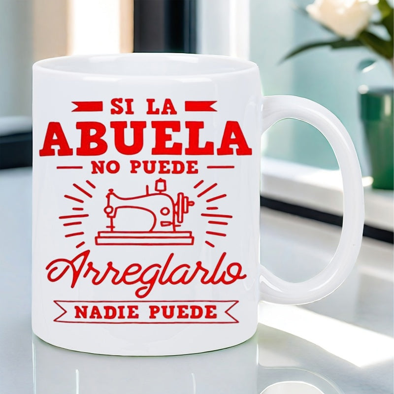 Tailorly White Ceramic 11 oz Mug - a single piece gift for office employees a beautiful ceramic mug designed for sewing enthusiasts featuring a printed