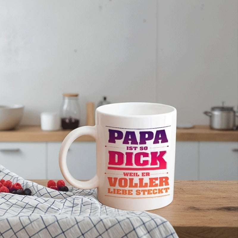 Tailorly White Ceramic 11 oz Mug - funny text colors