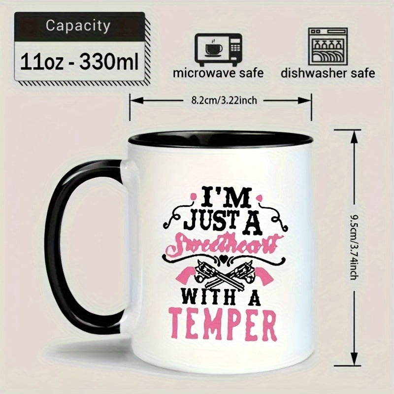 Tailorly Black Accent 11 oz Mug - sweetheart
