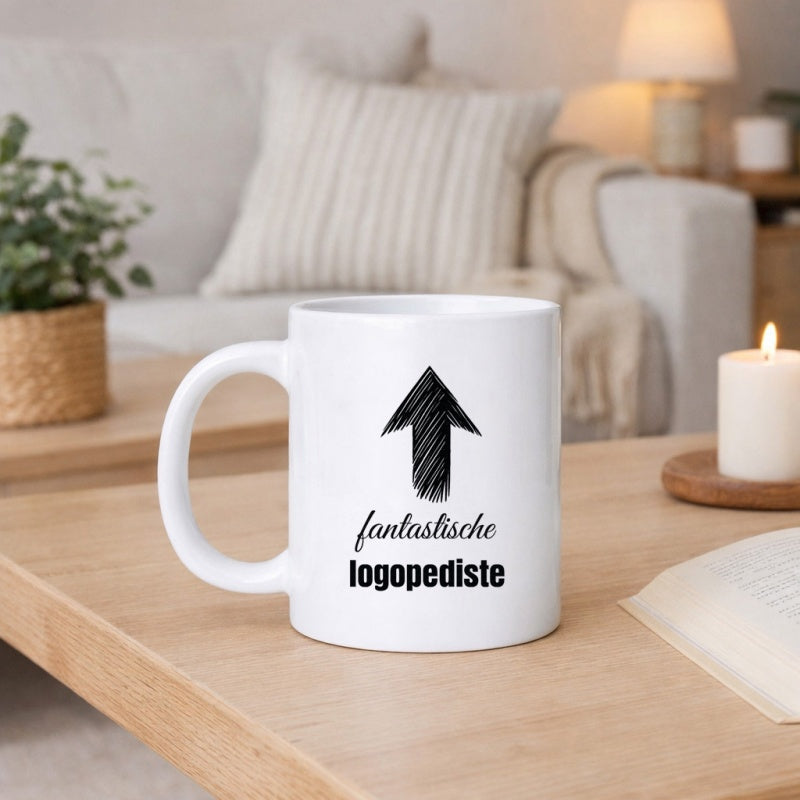 Tailorly White Ceramic 11 oz Mug - great language therapist