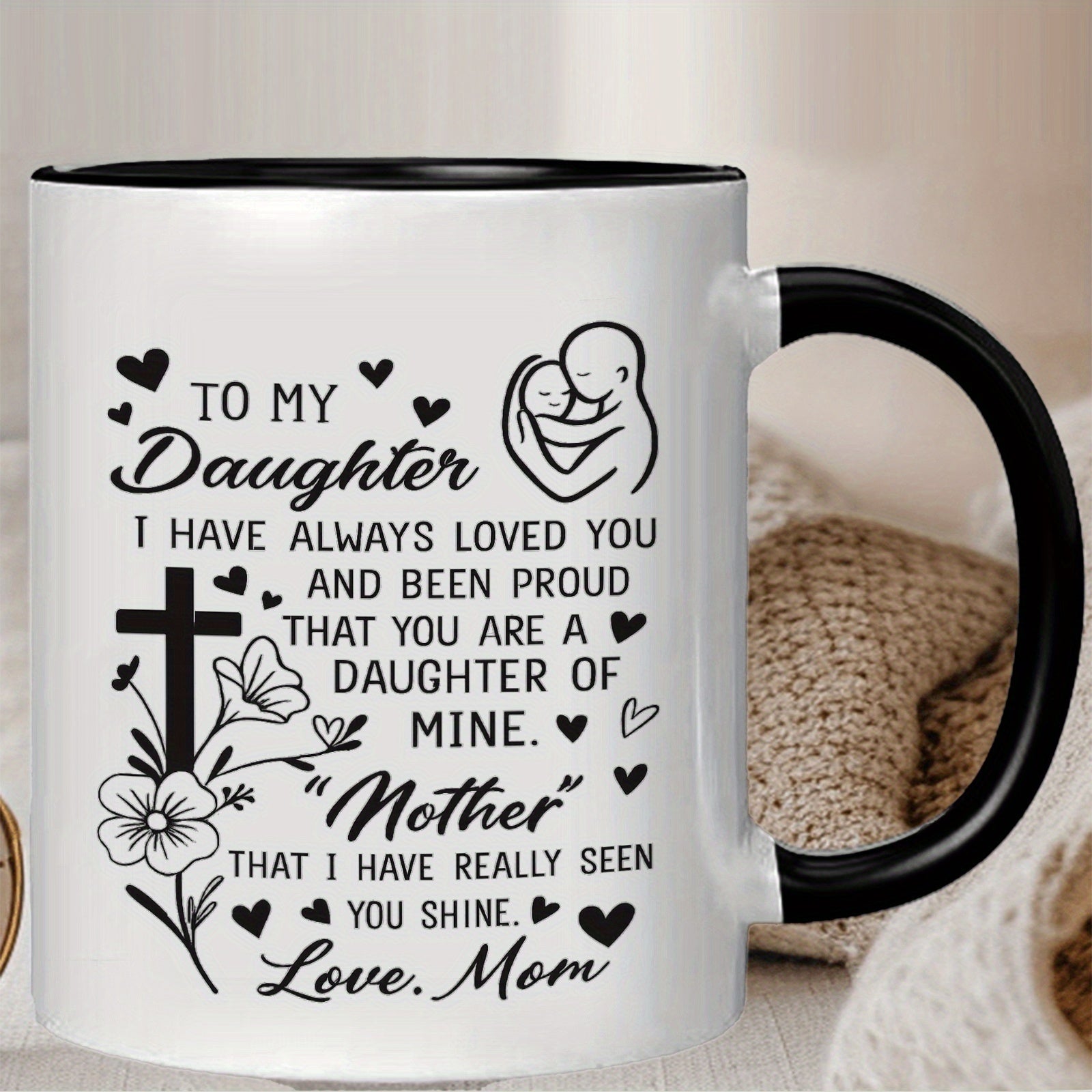 Tailorly Black Accent 11 oz Mug - inspirational quotes