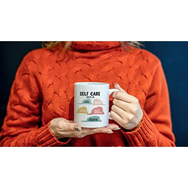 Tailorly White Ceramic 11 oz Mug - daily affirmations text