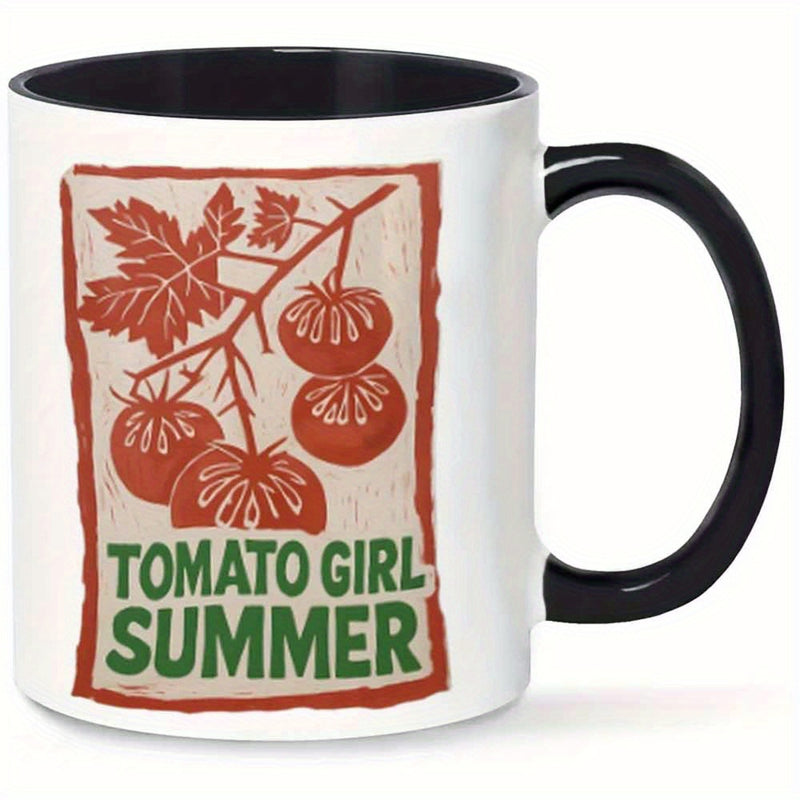Tailorly Black Accent 11 oz Mug - rustic cherry