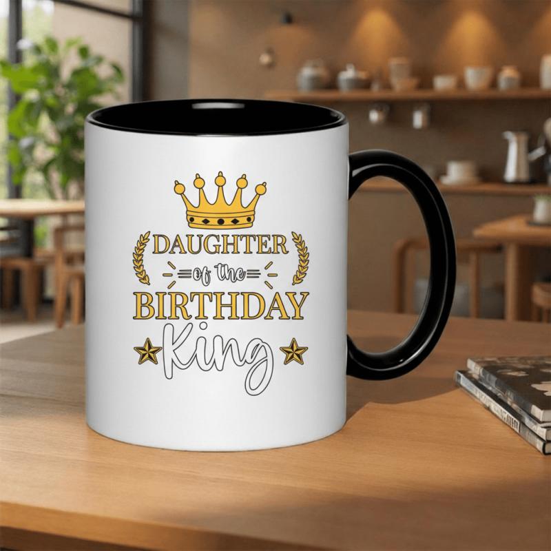 Tailorly Black Accent 11 oz Mug - daughter of the