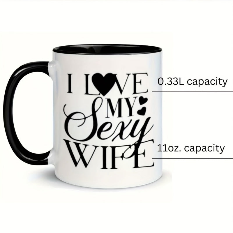Tailorly Black Accent 11 oz Mug - hearts