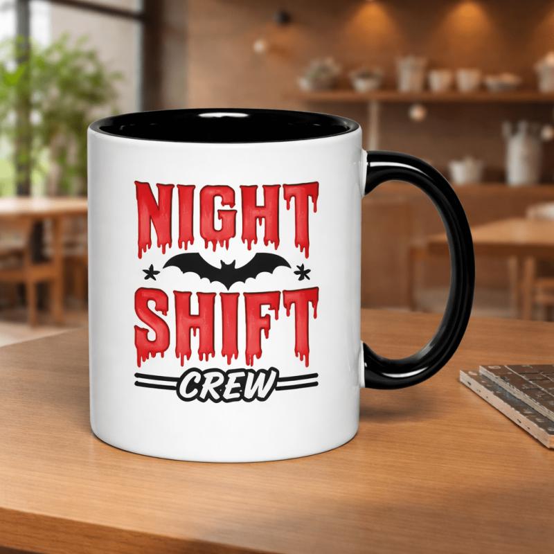 Tailorly Black Accent 11 oz Mug - halloween-themed design