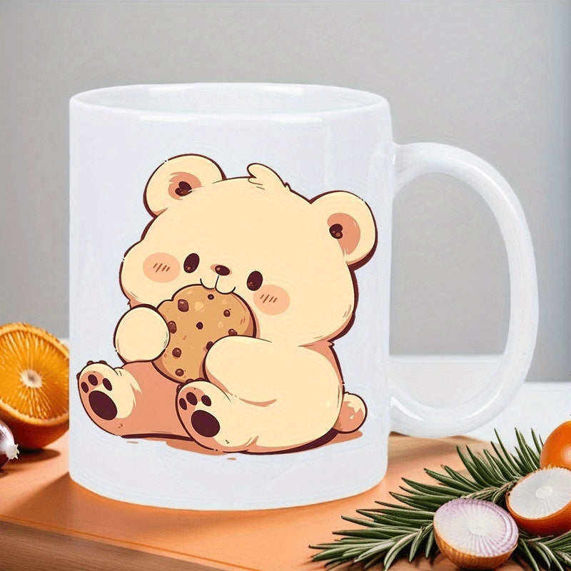 Tailorly White Ceramic 11 oz Mug - single ceramic cup featuring a ideal for hot and cold drinks this reusable coffee mug is hand wash only and a