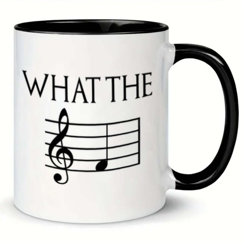 Tailorly Black Accent 11 oz Mug - what the f funny text