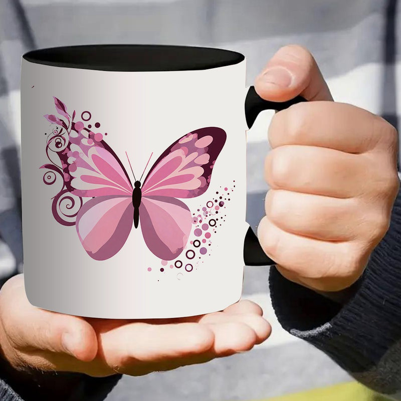 Tailorly Black Accent 11 oz Mug - one decorative coffee mug featuring a and with an elegant ideal for daily use at for home or it a stylish