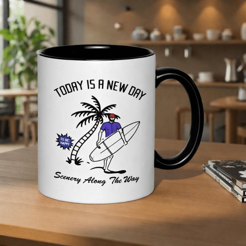 Tailorly Black Accent 11 oz Mug - inspirational quote