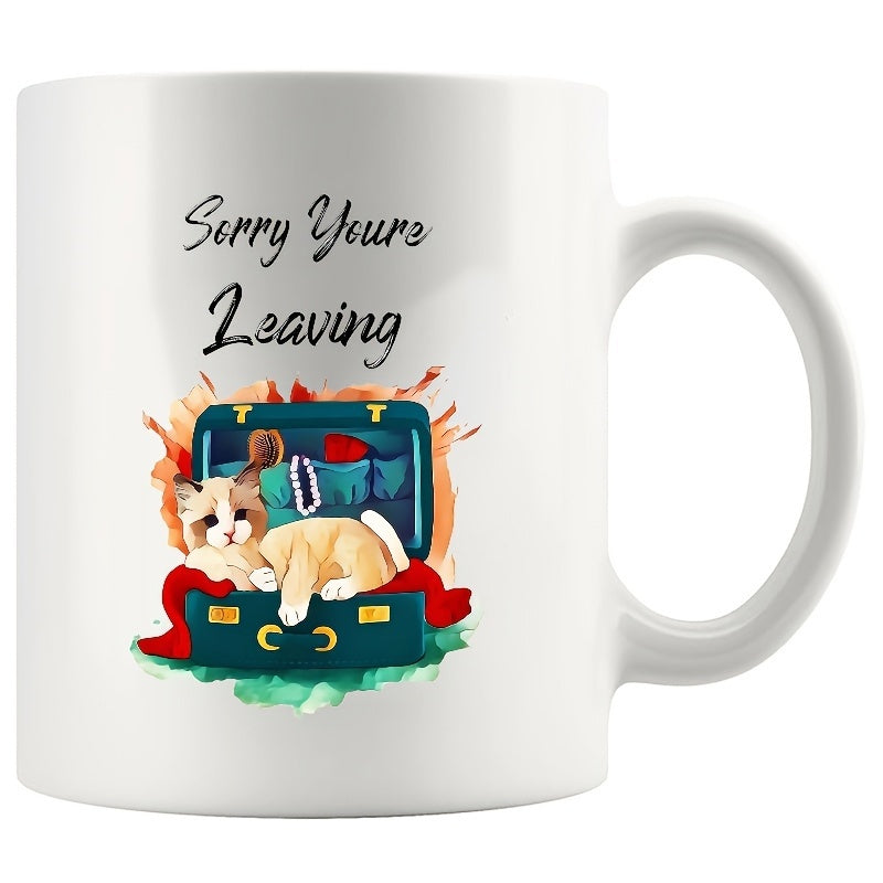 Tailorly White Ceramic 11 oz Mug - humorous coffee-related design
