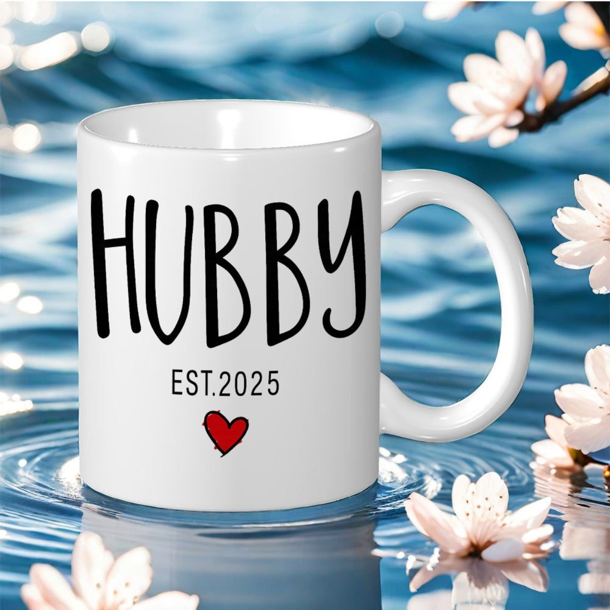 Tailorly White Ceramic 11 oz Mug - est 2025 date print
