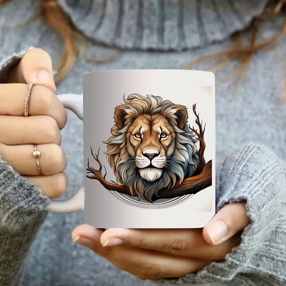 Tailorly White Ceramic 11 oz Mug - one ceramic coffee mug featuring a design sturdy and long lasting ideal for home or office use a unique gift idea