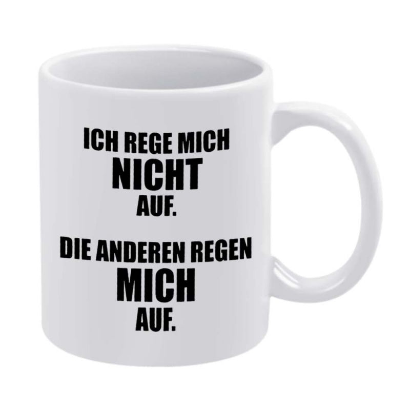 Tailorly White Ceramic 11 oz Mug - text german funny mug