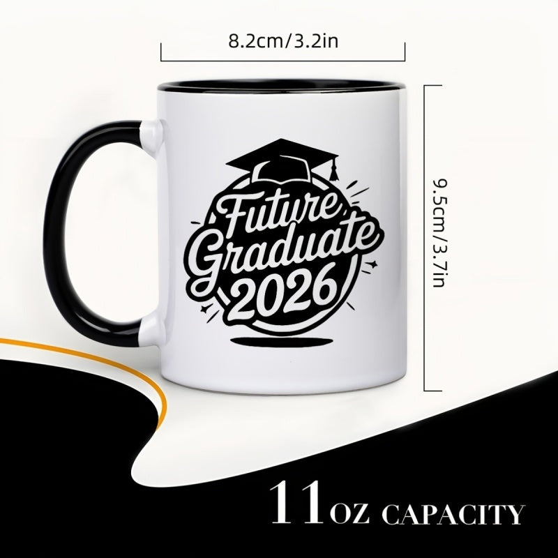 Tailorly Black Accent 11 oz Mug - graduation theme