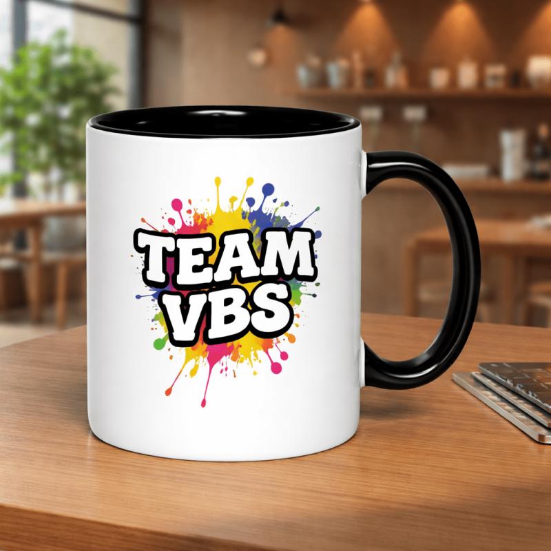 Tailorly Black Accent 11 oz Mug - colorful splatter design