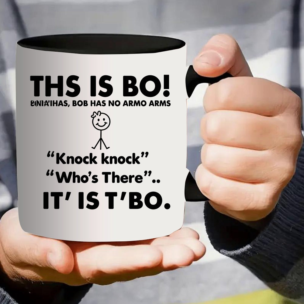Tailorly Black Accent 11 oz Mug - humorous joke