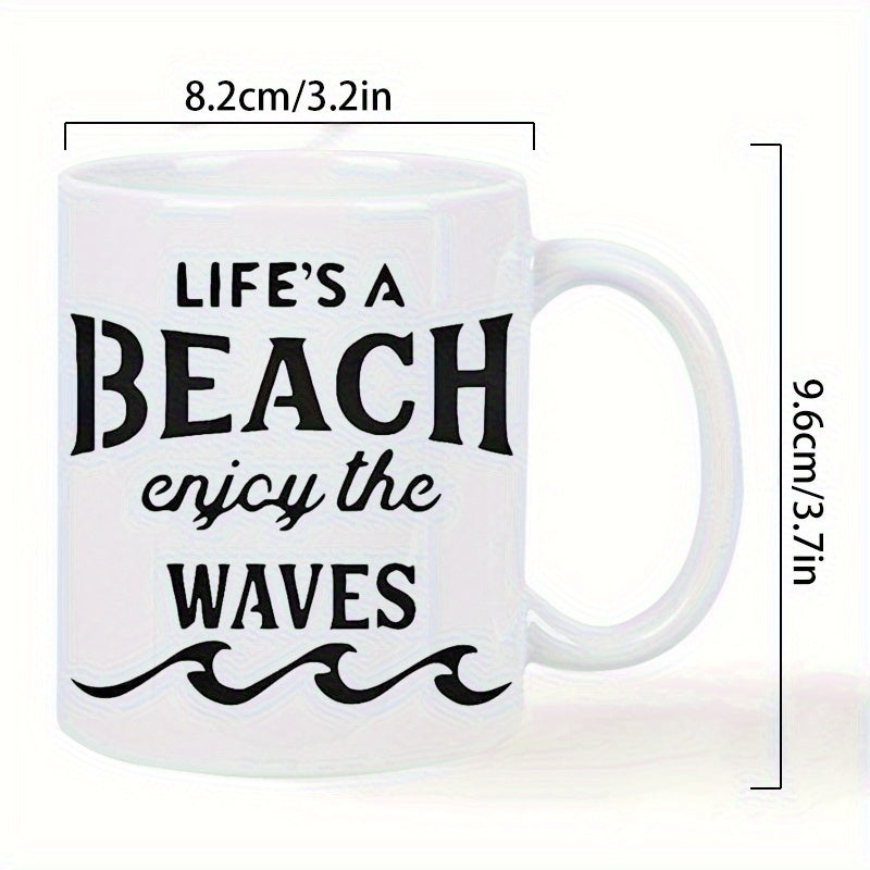 Tailorly White Ceramic 11 oz Mug - 1pc ceramic cup1pcs 11oz ceramic coffee mug with design insulated reusable hand wash only hot cold drinks ideal