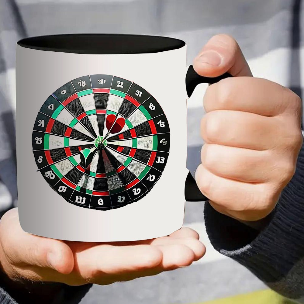Tailorly Black Accent 11 oz Mug - for dartboard design