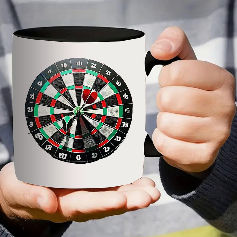 Tailorly Black Accent 11 oz Mug - for dartboard design