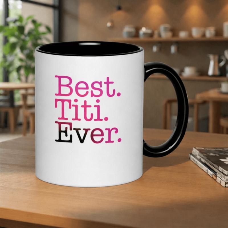 Tailorly Black Accent 11 oz Mug - best ever funny aunt gift idea