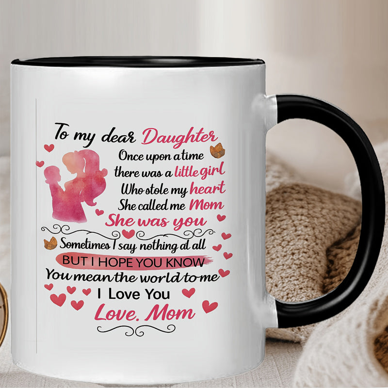 Tailorly Black Accent 11 oz Mug - daughter