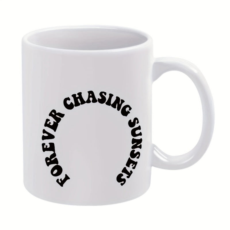 Tailorly White Ceramic 11 oz Mug - forever