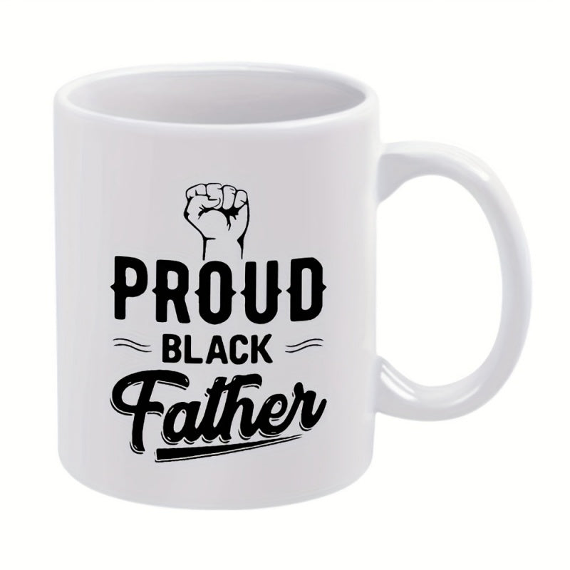 Tailorly White Ceramic 11 oz Mug - chinese father words dad characters