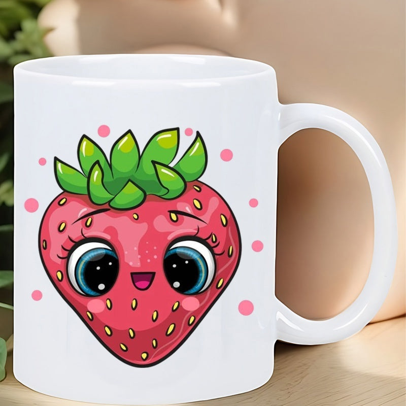 Tailorly White Ceramic 11 oz Mug - 1 daily reusable ceramic cup suitable as a birthday gift or anniversary gift and is for holding coffee tea or hot